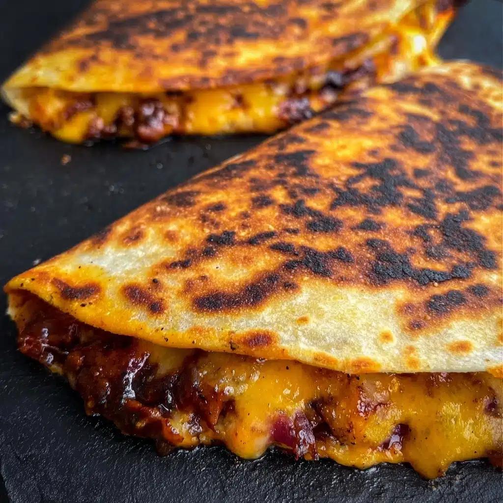Blackstone Hot Honey BBQ Chicken Quesadillas Recipe