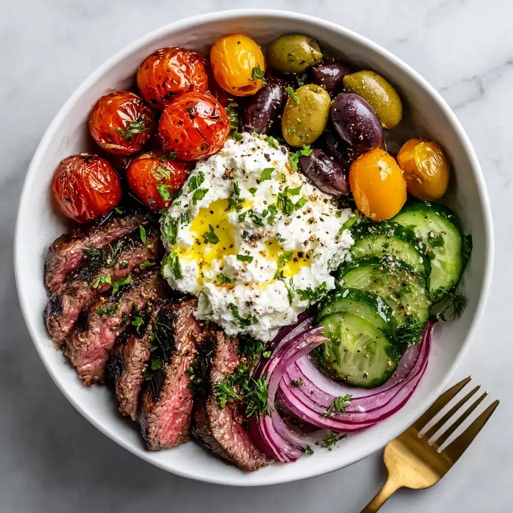 Mediterranean Steak Bowl Recipe