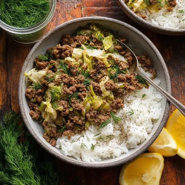 Greek Cabbage Roll Bowls Recipe