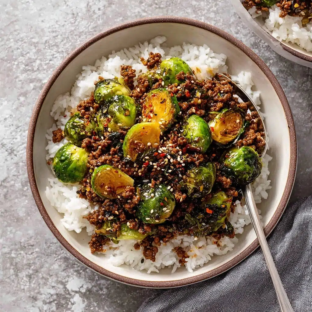 Ground Beef and Brussels Sprouts Recipe