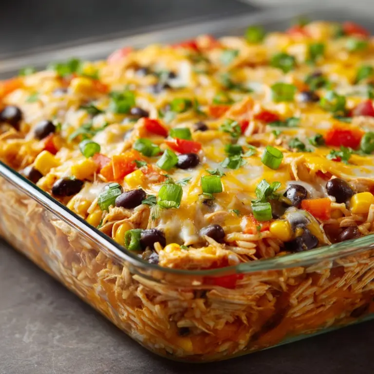 Easy Chicken Burrito Casserole Recipe