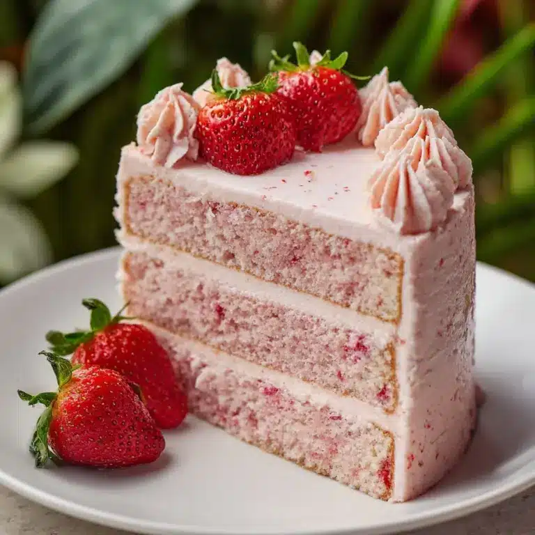 Homemade Strawberry Cake Recipe