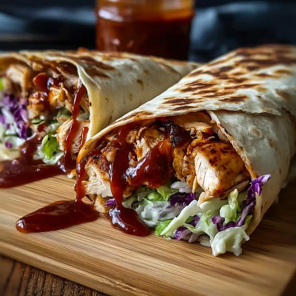 BBQ Chicken Coleslaw Wraps: A Flavorful Easy Recipe! Recipe - Recipe Image