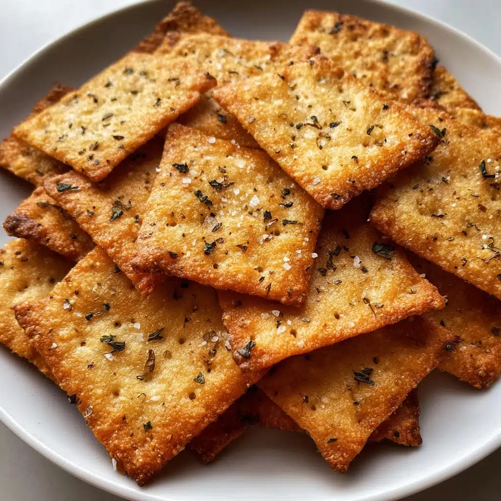 Crispy 5-Ingredient Almond Flour Crackers Everyone Craves Recipe - Recipe Image