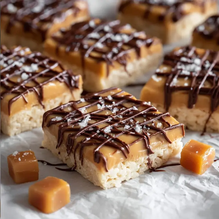 Salted Caramel Rice Krispie Treats Recipe