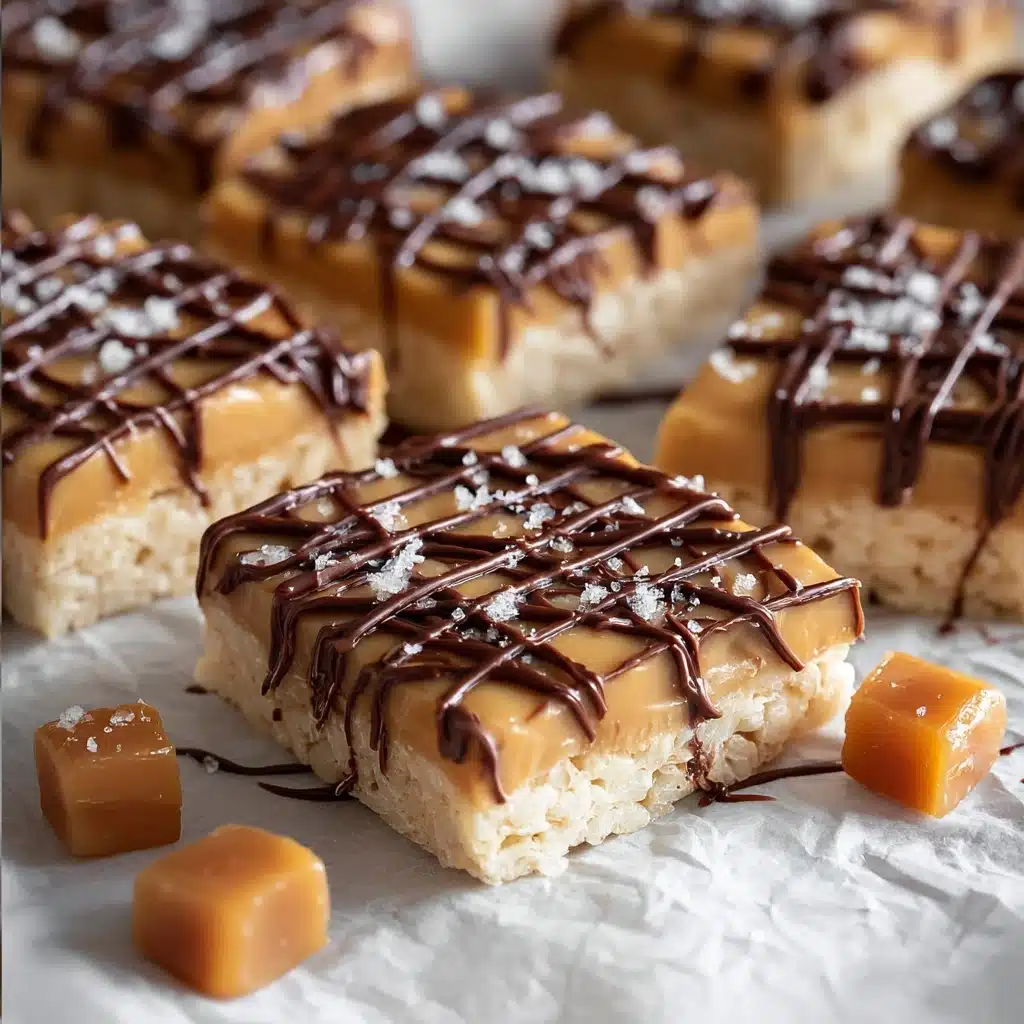 Salted Caramel Rice Krispie Treats Recipe
