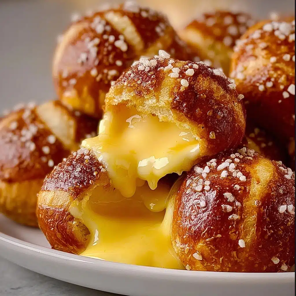 Warm Gooey Cheesy Pretzel Bites Recipe