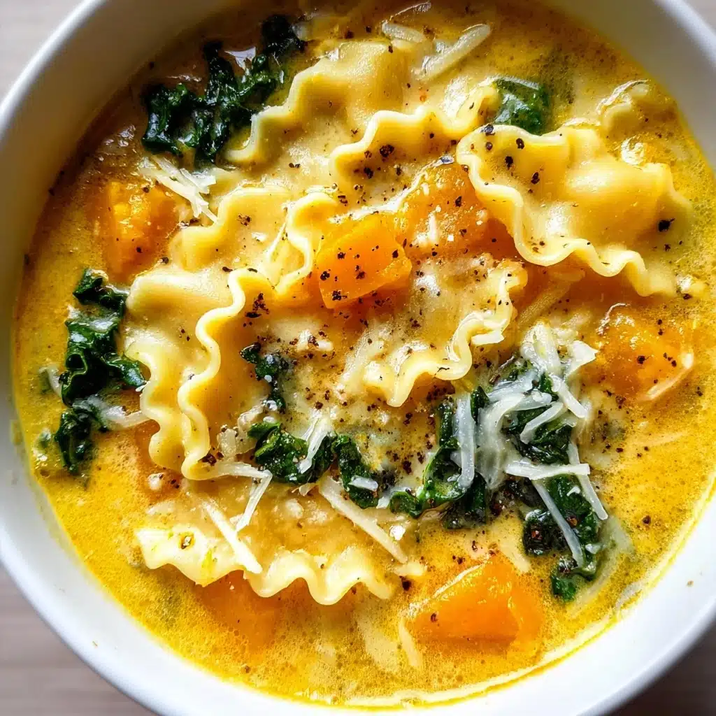 Butternut Squash Lasagna Soup with Kale & Mozzarella Recipe - Recipe Image