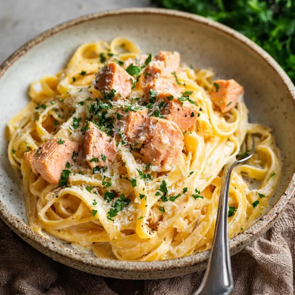 Garlic Butter Salmon Pasta Recipe - Recipe Image