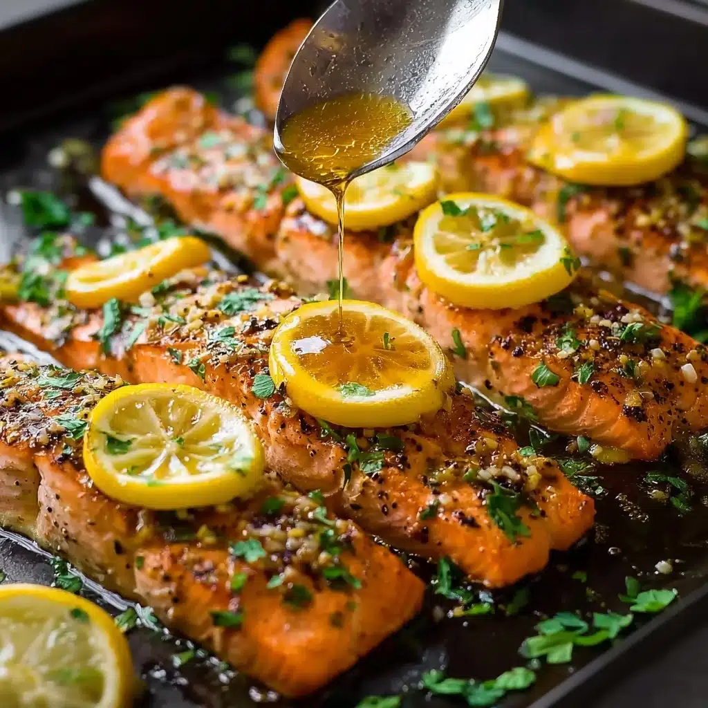 Honey Garlic Butter Baked Salmon Recipe