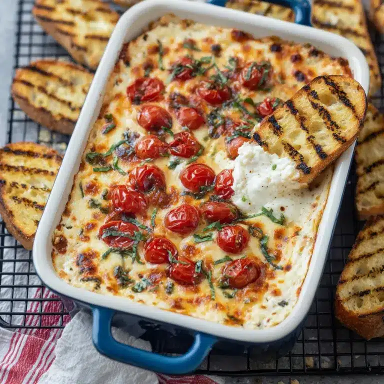 Tomato Mozzarella Caprese Dip Recipe