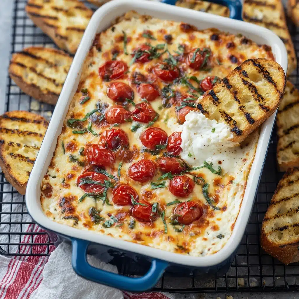 Tomato Mozzarella Caprese Dip Recipe - Recipe Image