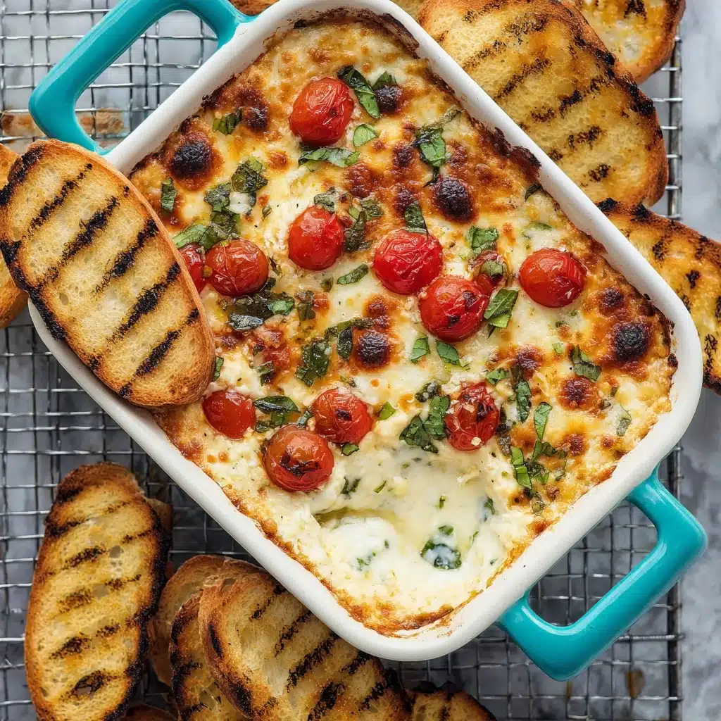 Tomato Mozzarella Caprese Dip Recipe - Recipe Image