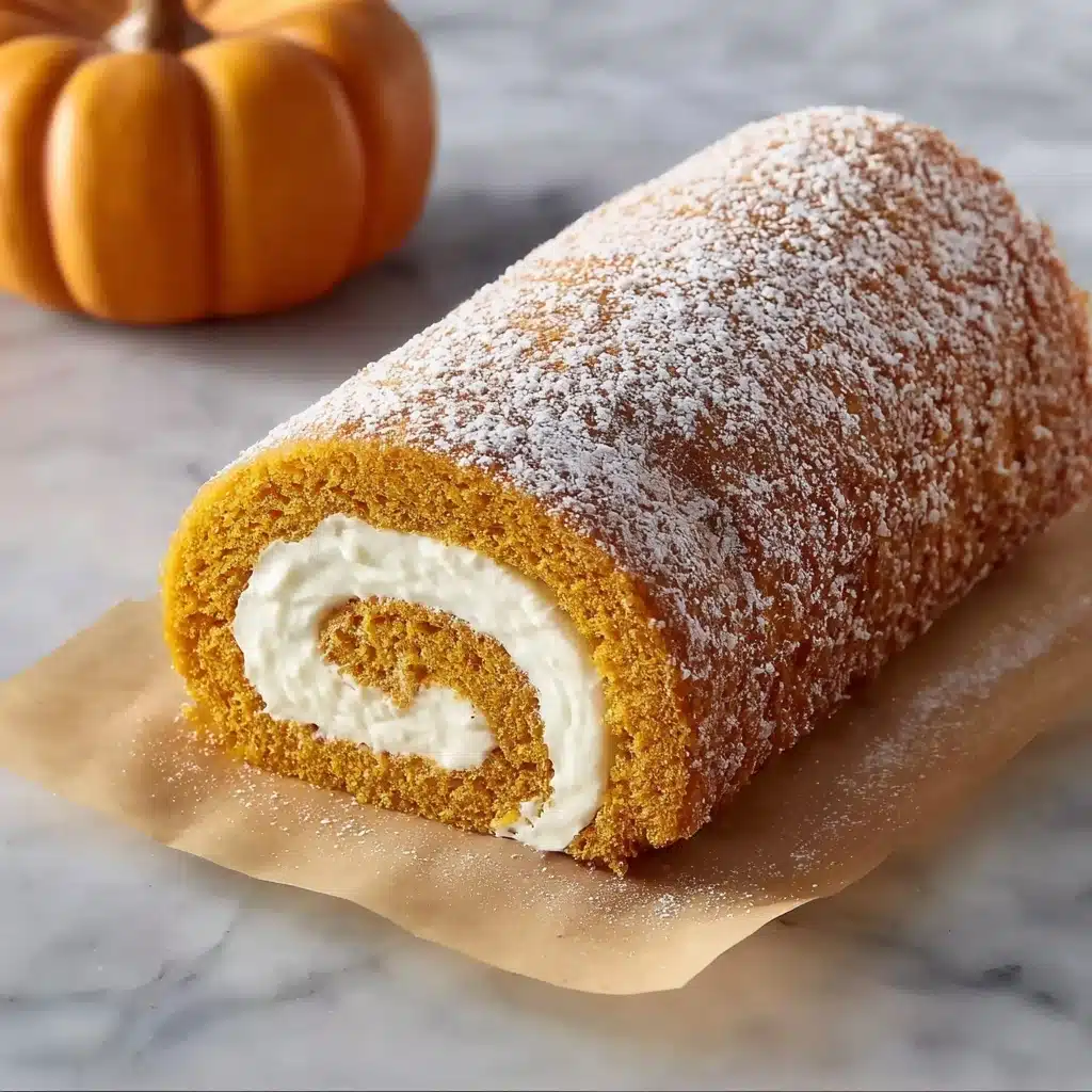 Fall Pumpkin Spice Roll Cake Recipe
