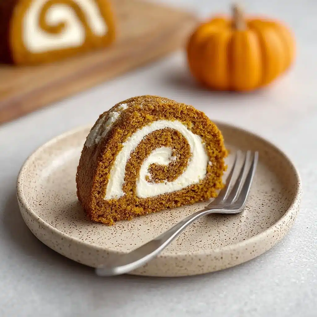 Fall Pumpkin Spice Roll Cake Recipe - Recipe Image
