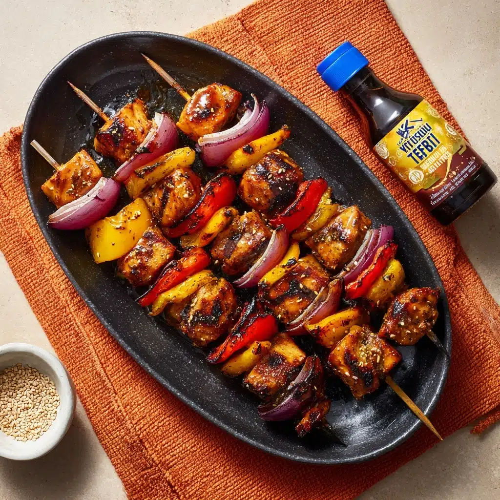Teriyaki Sesame Grilled Chicken Skewers Recipe