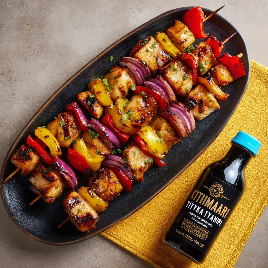 Teriyaki Sesame Grilled Chicken Skewers Recipe - Recipe Image