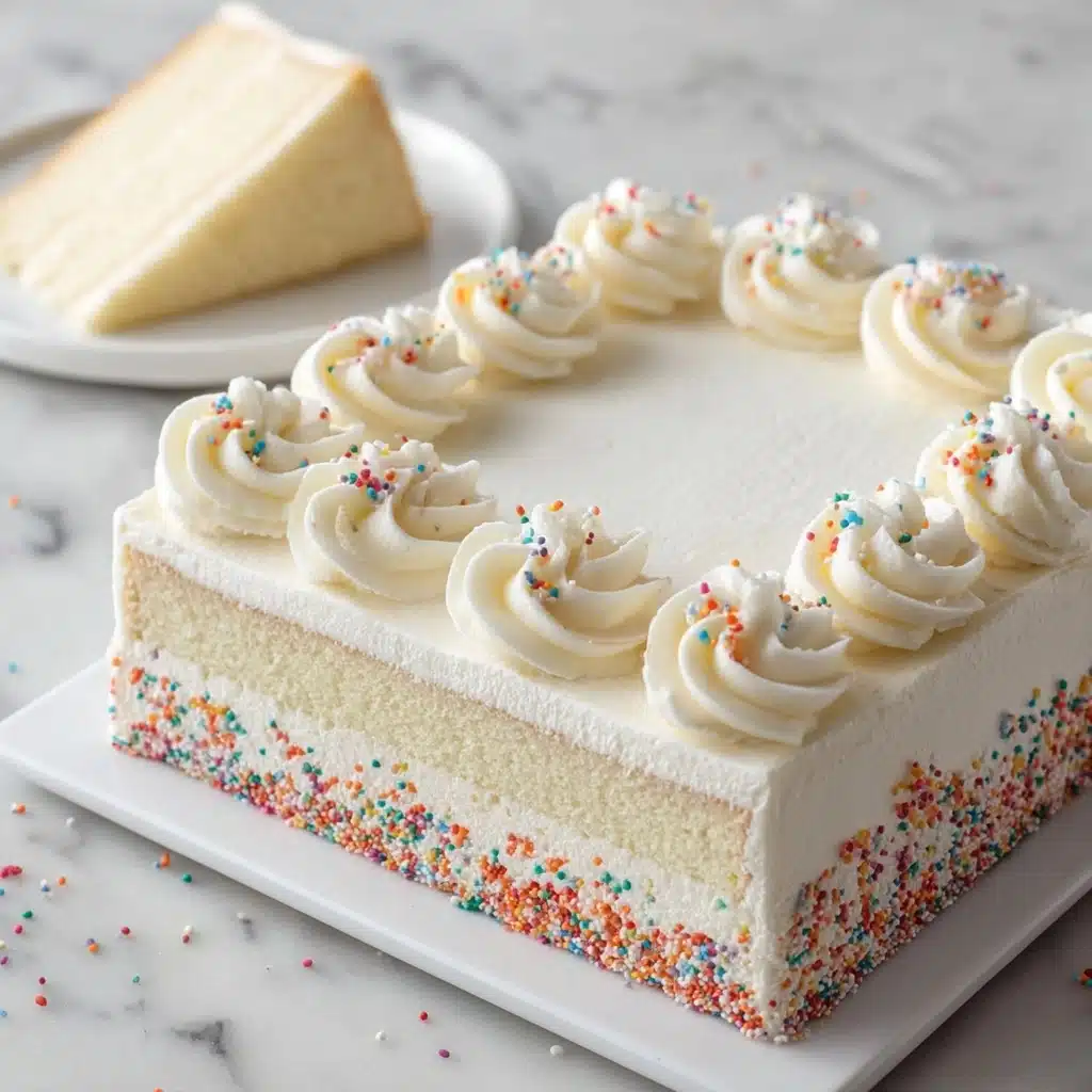 White Texas Sheet Cake Recipe - Recipe Image