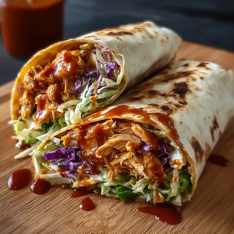BBQ Chicken Coleslaw Wraps: A Flavorful Easy Recipe! Recipe