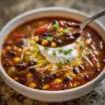 Southwest Black Bean Soup: A Hearty Cozy Dinner Delight! Recipe