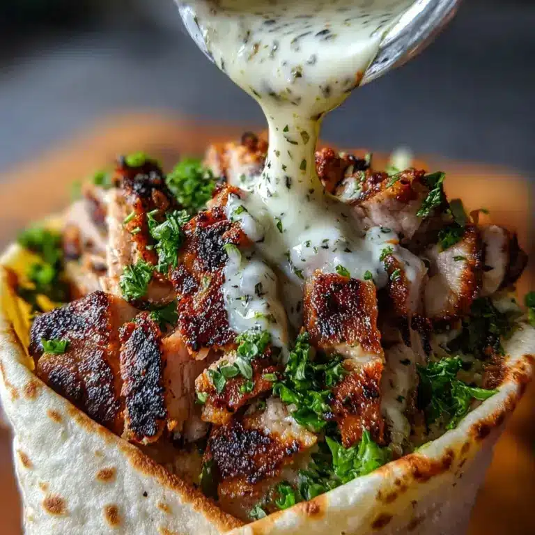 Chicken Shawarma with Garlic Sauce Recipe