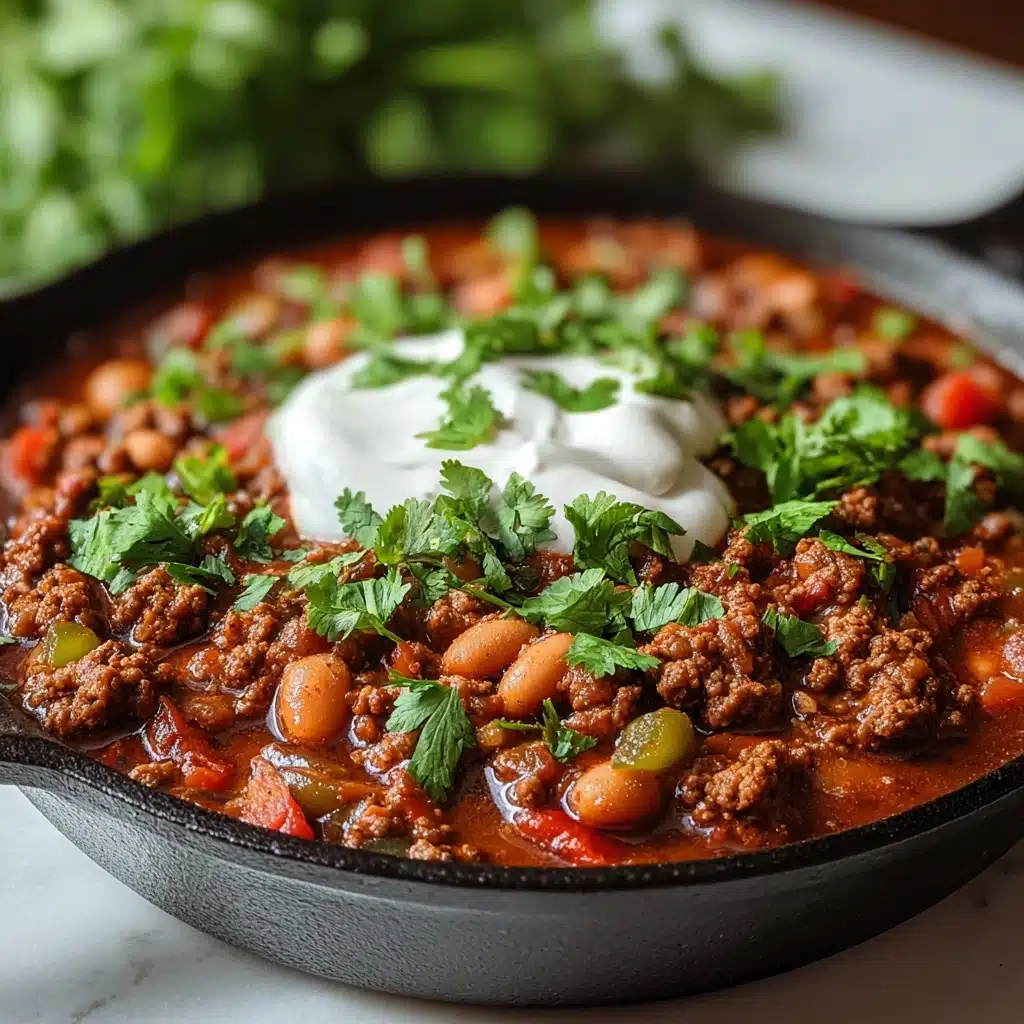 Best Ground Beef Stovetop Chili Recipe - Recipe Image