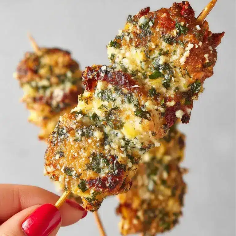 Garlic Parmesan Chicken Skewers Recipe