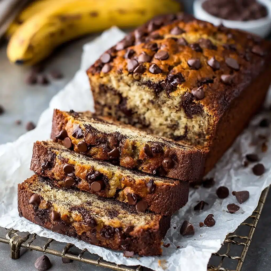 Super Moist Chocolate Chip Banana Bread Recipe