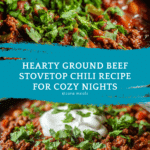 Best Ground Beef Stovetop Chili Recipe