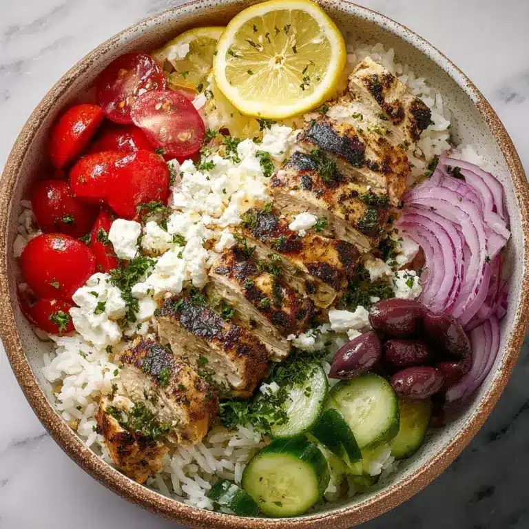 Mediterranean Chicken and Rice Bowl Recipe