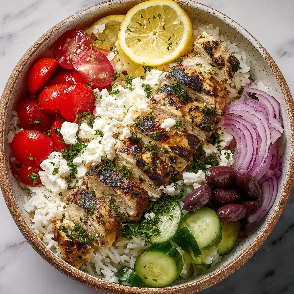 Mediterranean Chicken and Rice Bowl Recipe