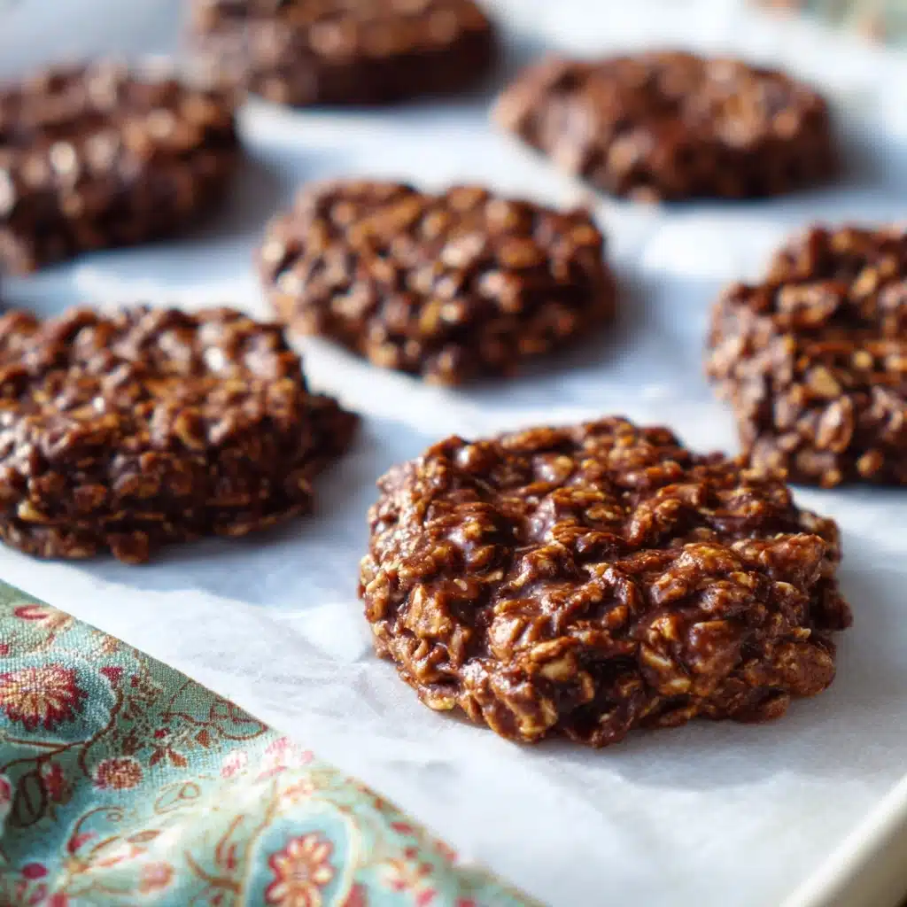 No Bake Chocolate TVP Cookies (High Protein) Recipe - Recipe Image