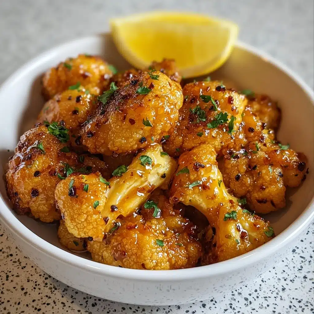 Vegan Lemon Pepper Glazed Cauliflower Recipe - Recipe Image