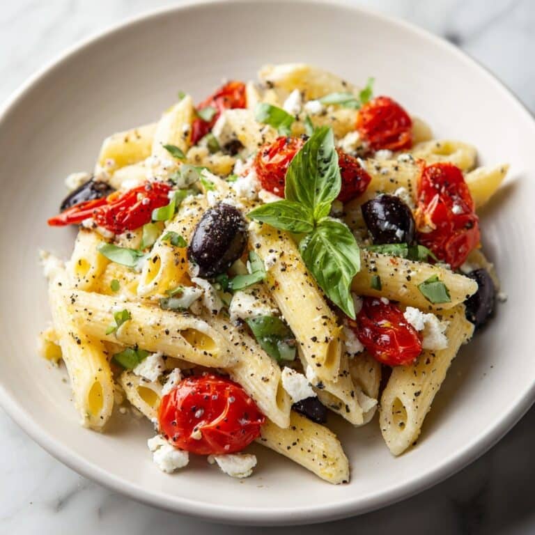 15 Minute Fast Mediterranean Pasta That Tastes Like Sunshine Recipe