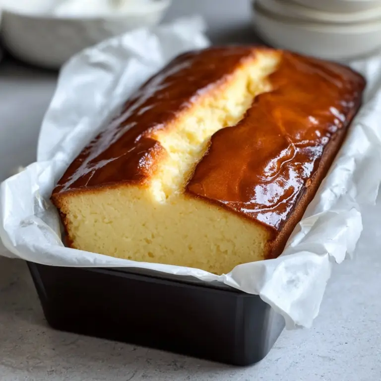 Burnt Basque Cheesecake in a Loaf Pan Recipe