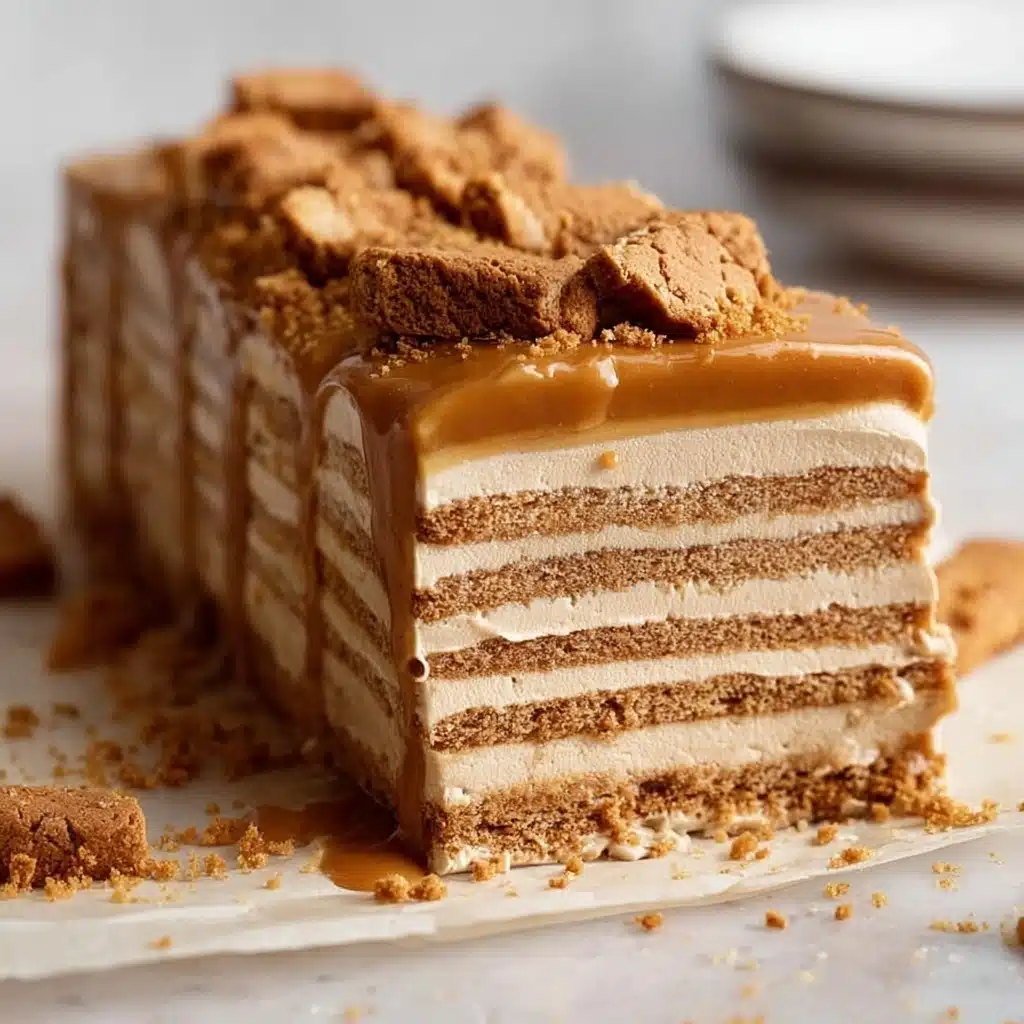 No-Bake Cookie Butter Icebox Cake (with Speculoos) Recipe - Recipe Image