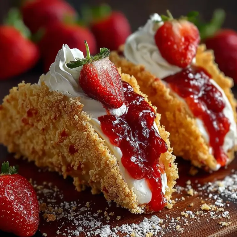 Strawberry Crunch Cheesecake Tacos Recipe
