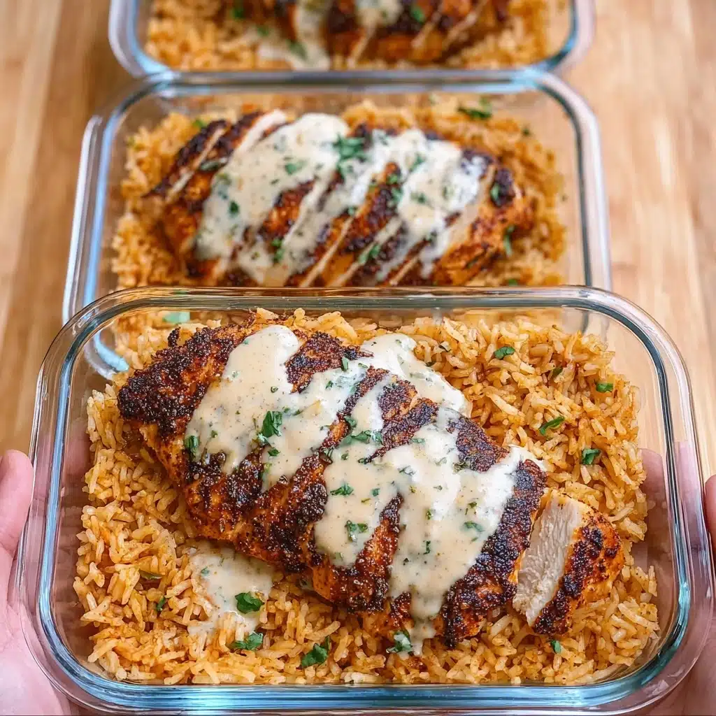 High Protein Creamy Cajun Chicken & Rice Recipe