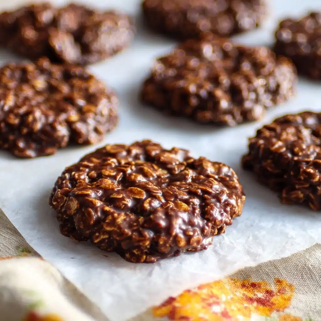 No Bake Chocolate TVP Cookies (High Protein) Recipe - Recipe Image
