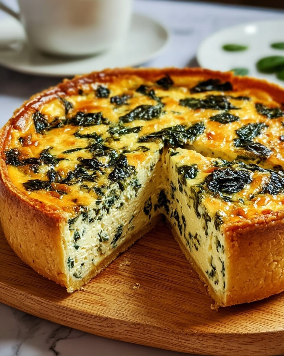 Cottage Cheese and Spinach Crustless Quiche Recipe