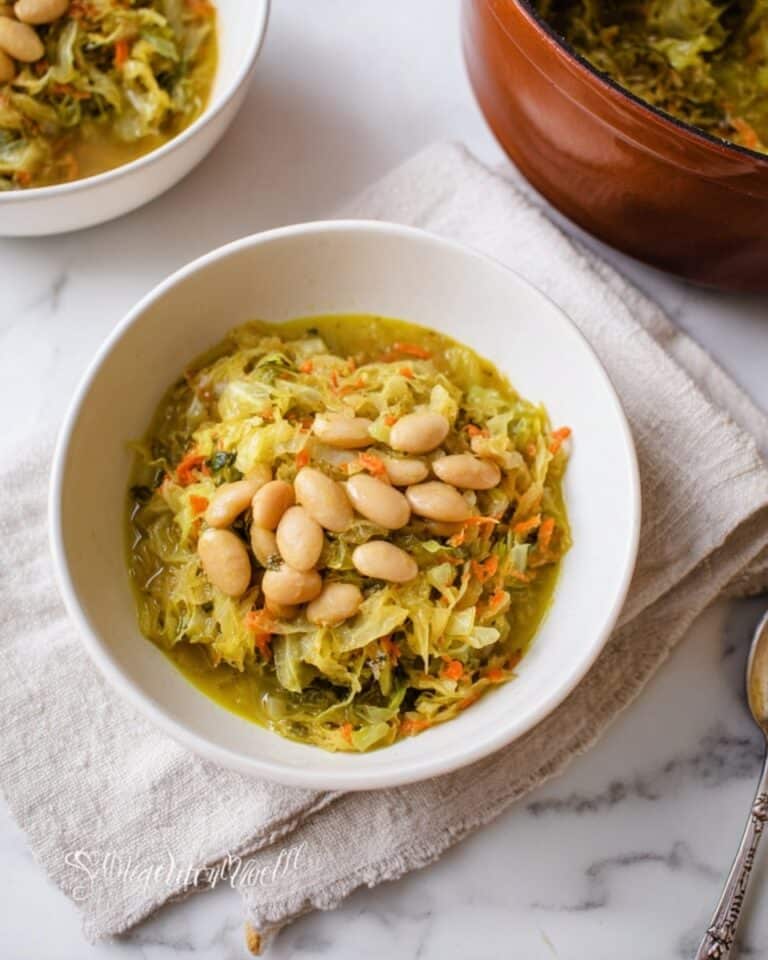 Cabbage Soup with Lemon-Dill and White Beans Recipe