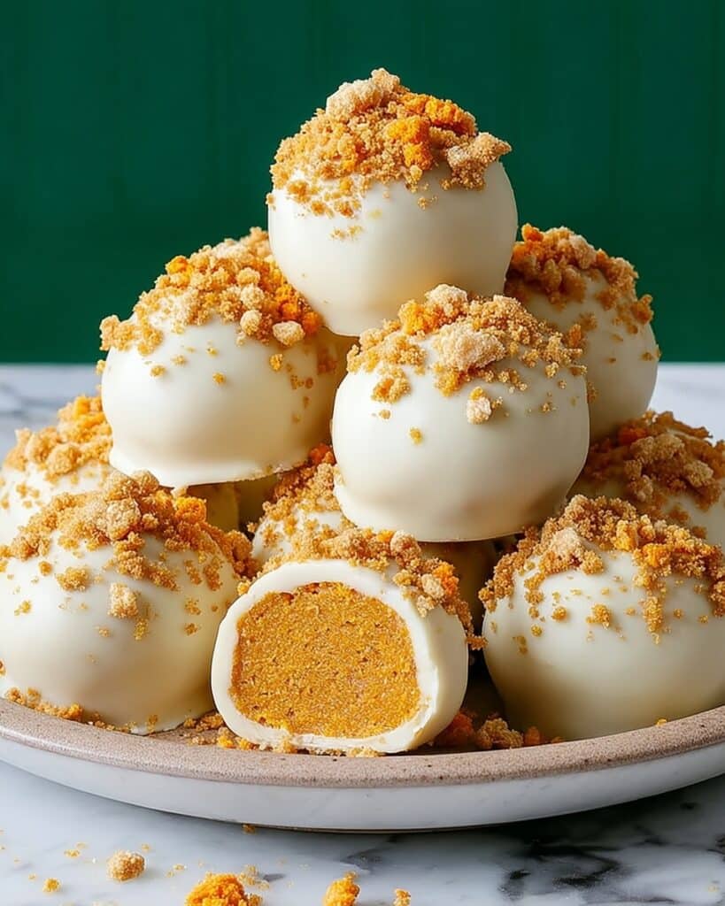 No Bake Pumpkin Cheesecake Balls – Best Fall Dessert Ever Recipe