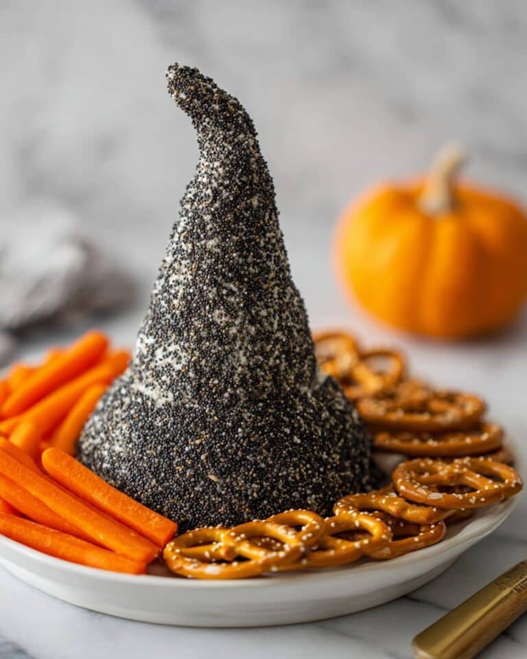 Witch Hat Halloween Cheese Ball Recipe