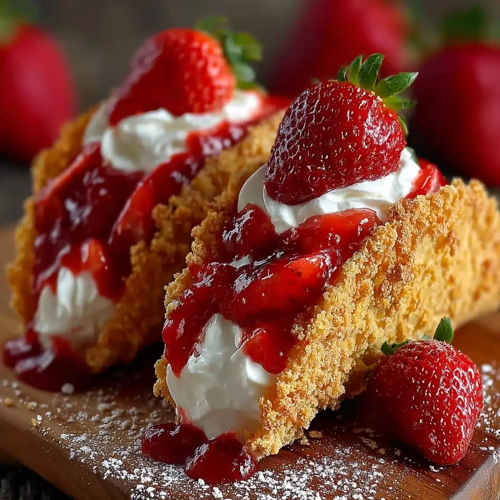 Strawberry Crunch Cheesecake Tacos Recipe - Recipe Image