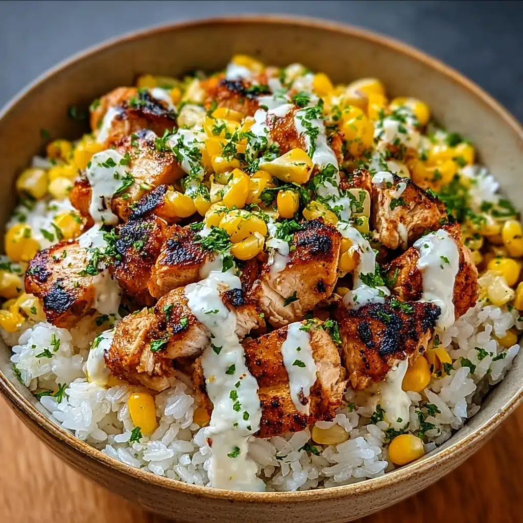 Delicious Street Corn Chicken Rice Bowl Recipe - Recipe Image