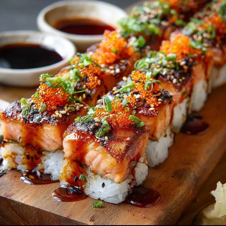 Spicy Salmon Sushi Bake Recipe