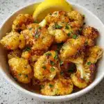 Vegan Lemon Pepper Glazed Cauliflower Recipe