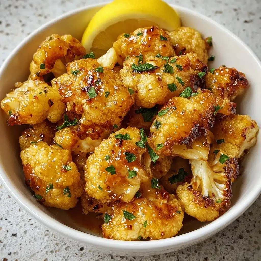 Vegan Lemon Pepper Glazed Cauliflower Recipe - Recipe Image