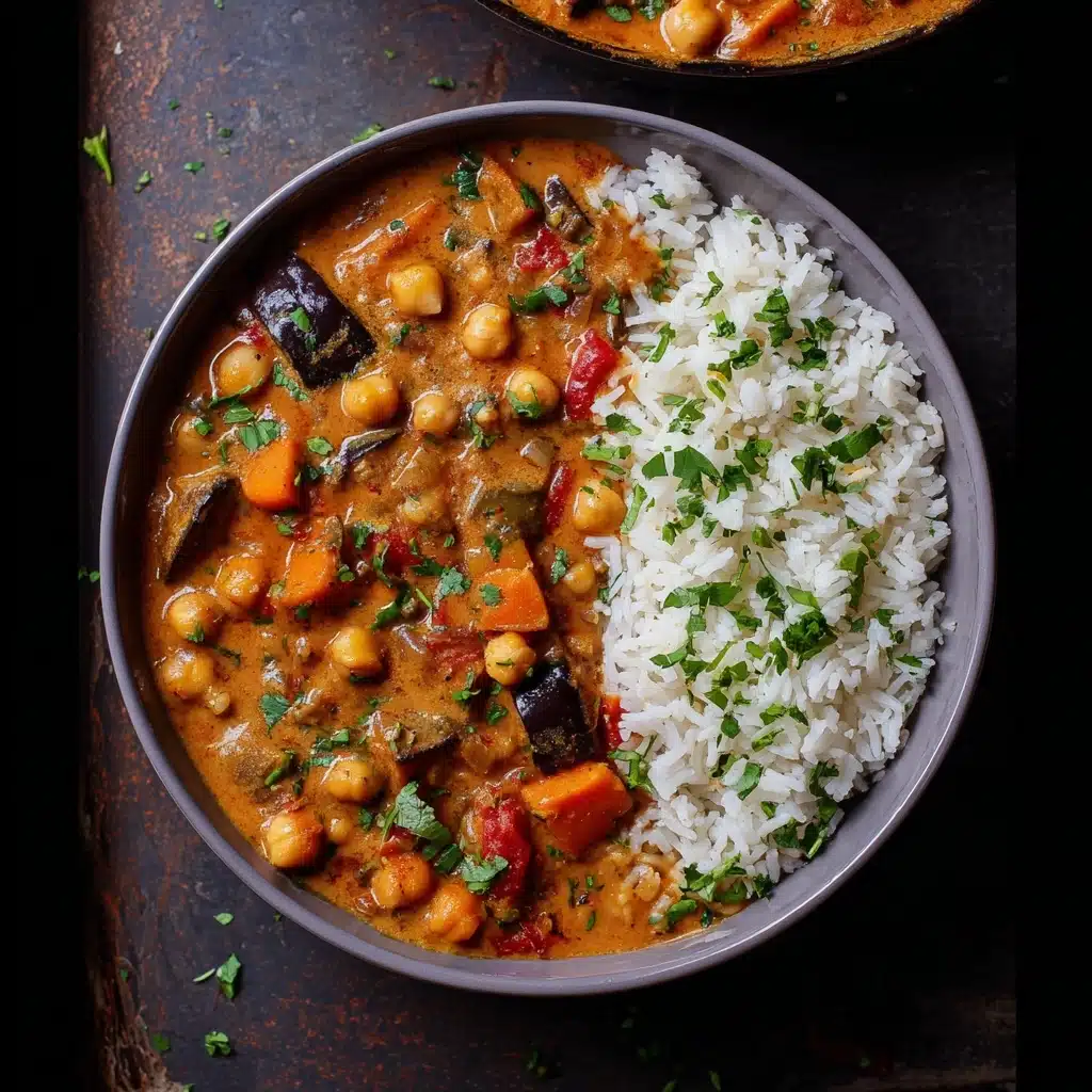 Spicy Baked Zucchini Chickpea Curry Recipe - Recipe Image