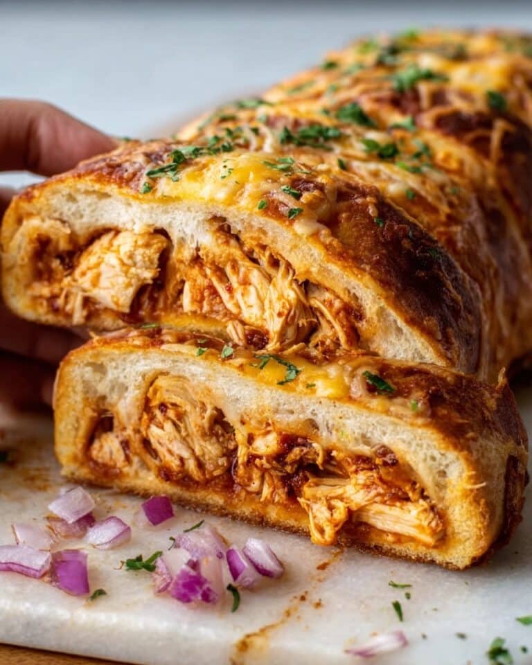 BBQ Chicken Cheese Stromboli Recipe